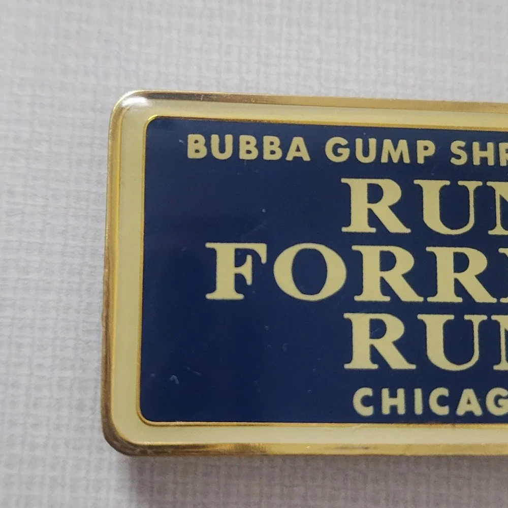 Vtg 1998 Bubba Gump Shrimp Company Restaurant Chicago, IL Souvenir Fridge Magnet